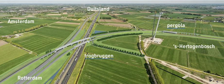 Figuur 3 Overzicht Zuidwestboog Meteren